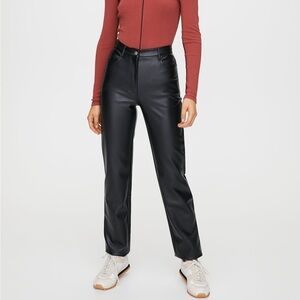 Aritzia Wilfred Melina Vegan Leather Pants